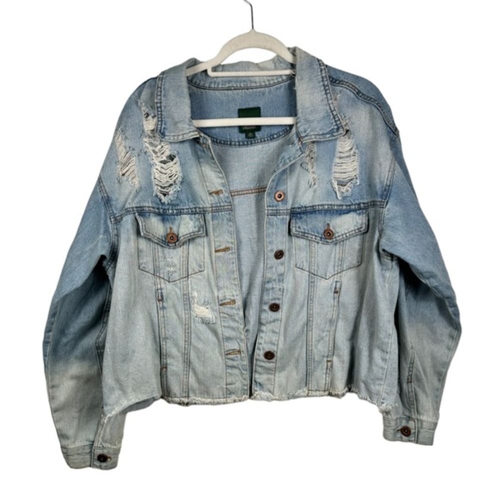 Wild Fable Distressed Jean Jacket